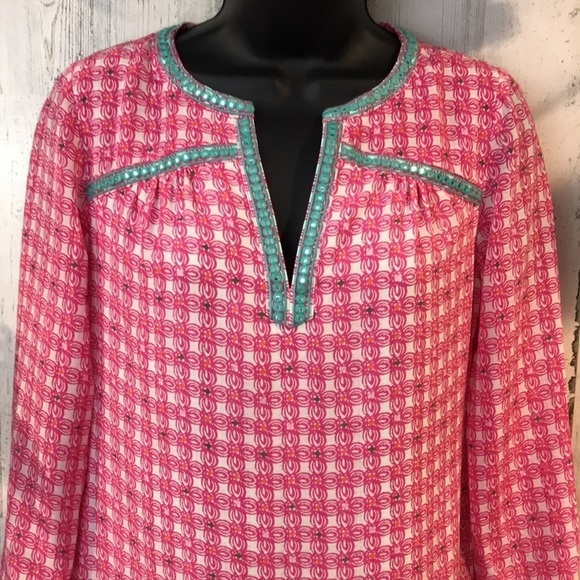 Vineyard Vines Silk Tunic Dress/Size 00 - Picture 2 of 12